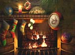 Download 3D Screensaver - Fireside Christmas 3D