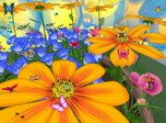 Flowers And Butterflies Bildschirmschoner - Kostenlose Bildschirmschoner herunterladen