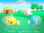Easter Rabbits Screensaver - Cartoon Screensavers